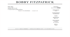 Desktop Screenshot of bobbyfitzpatrick.com