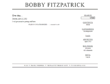 Tablet Screenshot of bobbyfitzpatrick.com